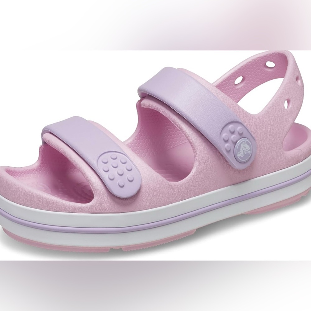 CROCS Kids' Pink and Lavender Sandals size j3 - Picture 7 of 7
